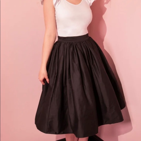 Black Vixen by Micheline Pitt Swing Skirt - Picture 1 of 3